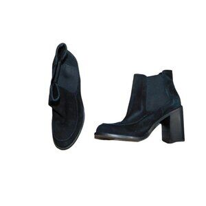 Shellys London Size 40 / 9.5 US Heel Suede Ankle Boots Designer